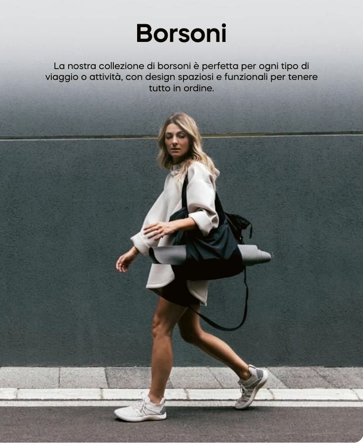 Borse, zaini e shopper